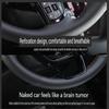 Нескользящая Черная Искусственная Кожа для Nissan Patrol Y62 2012-2018 Teana J32 DIY Ручная Шнуровка Оплетка Чехол на Руль Автомобиля