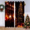 Рождественские оконные шторы, Декор для дома, спальни, кухни, гостиной, рождественские украшения, рождественские подарки, Navidad Natal, Новый год