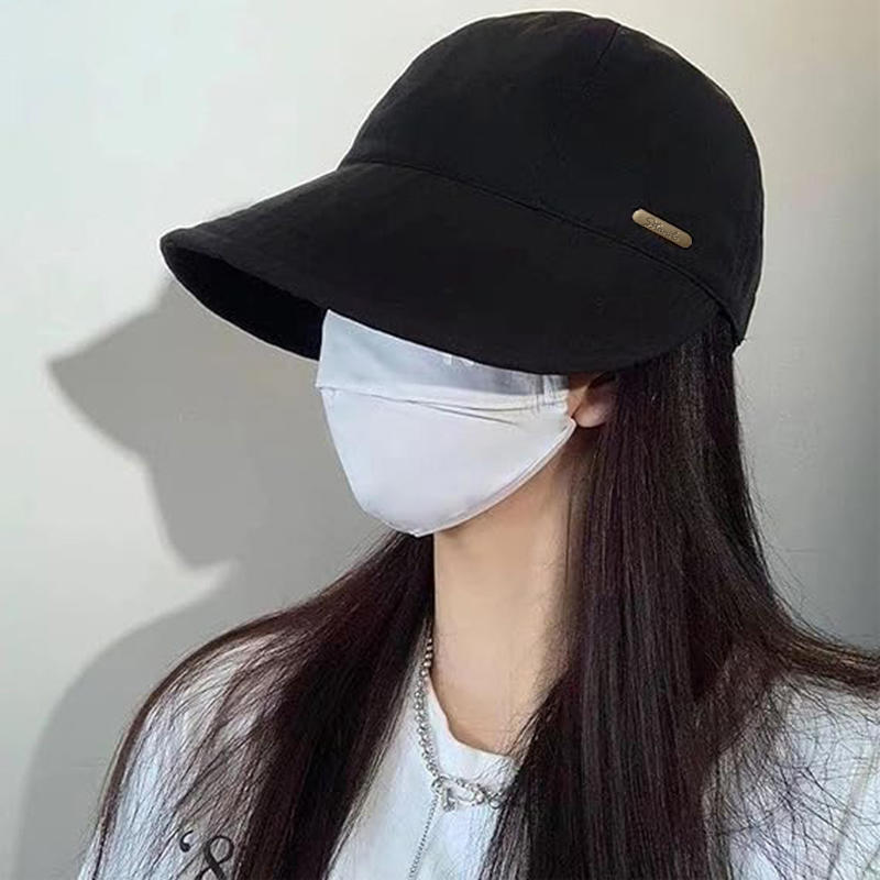 Женская складная шляпа от солнца летняя уличная пляжная шляпа рыбака солнцезащитная кепка регулируемая хлопковая с широкими полями шляпа-ведро