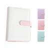 6-Ring Multi-pockets Loose-Leaf Binder Cover Faux Leather Planner Diary Loose-Leaf Notebook Cover School Supplies