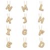 Gold Color 26 Letters Necklace Alphabet Women Sweater Chain A-Z Letter Clavicle Chain  Ladies