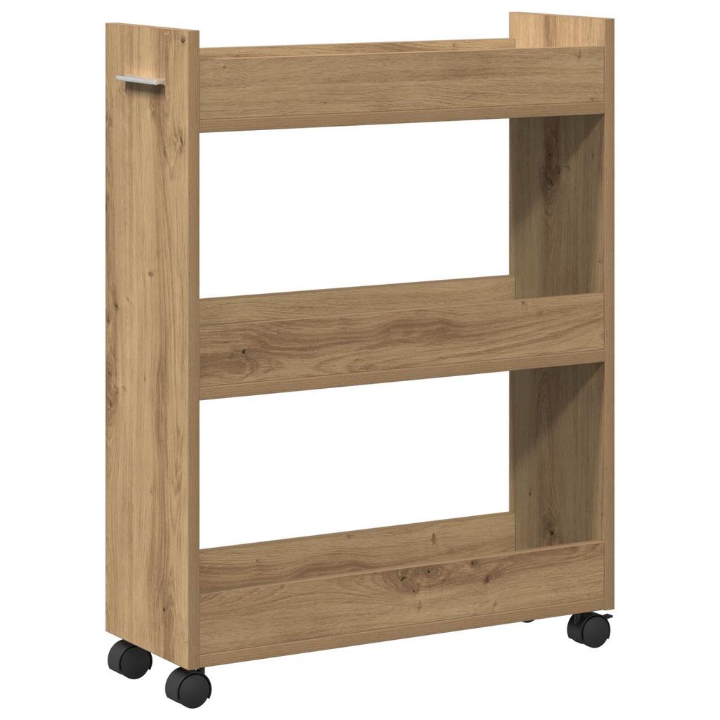 vidaXL Rollschrank Artisan Eiche 60x22x79 Cm Holzwerkstoff