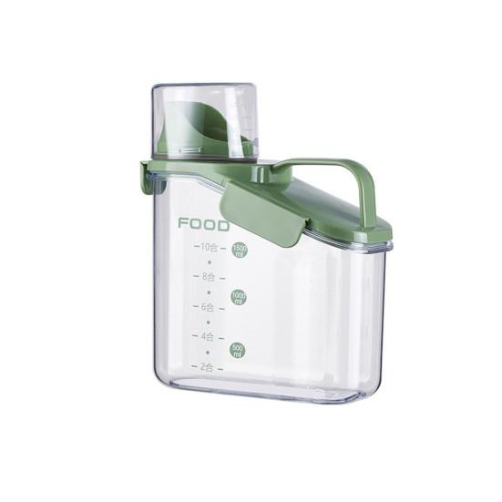 1.6/2/2.8 л Герметичный контейнер для хранения корма для собак Пет Сухой корм Контейнер с крышкой-мерным стаканом Прозрачный пластиковый контейнер для организации кухни и кладовой для