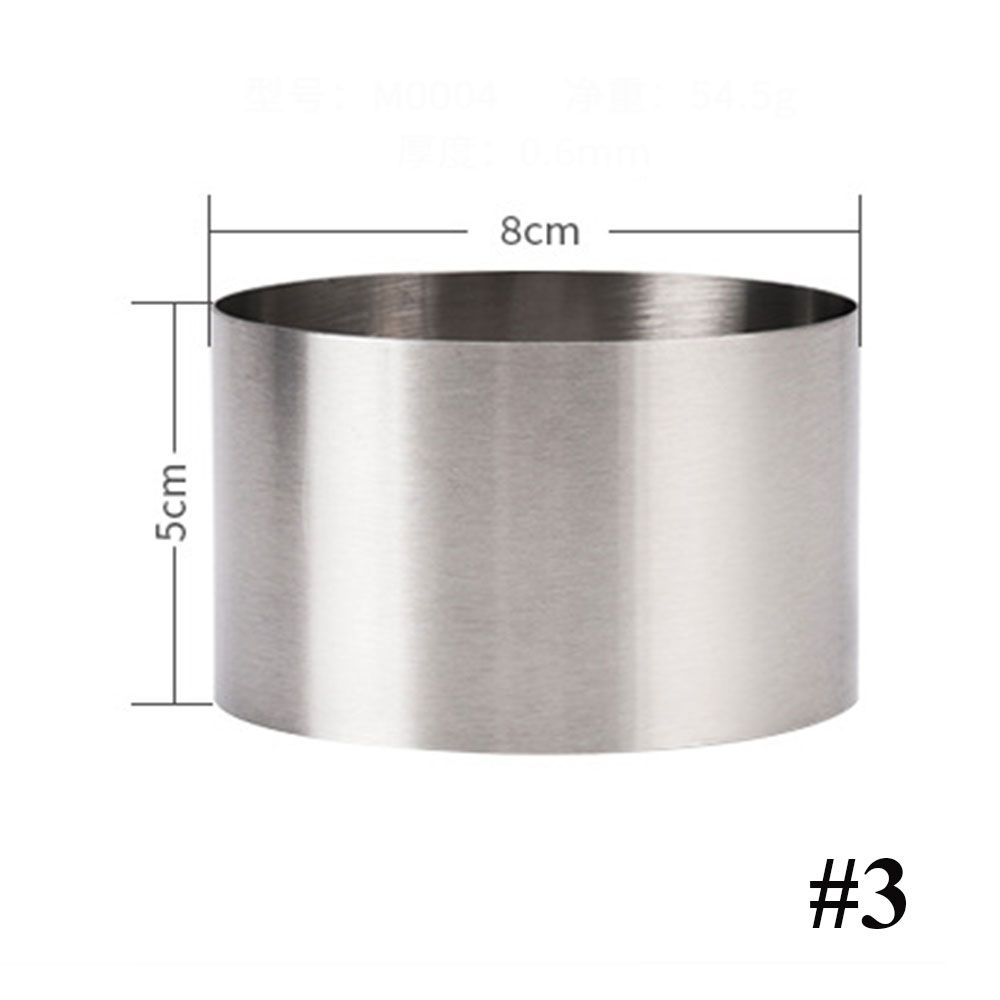 New Pastry Tool Decorating Mousse Ring Stainless Steel Cake Mold Mini Round
