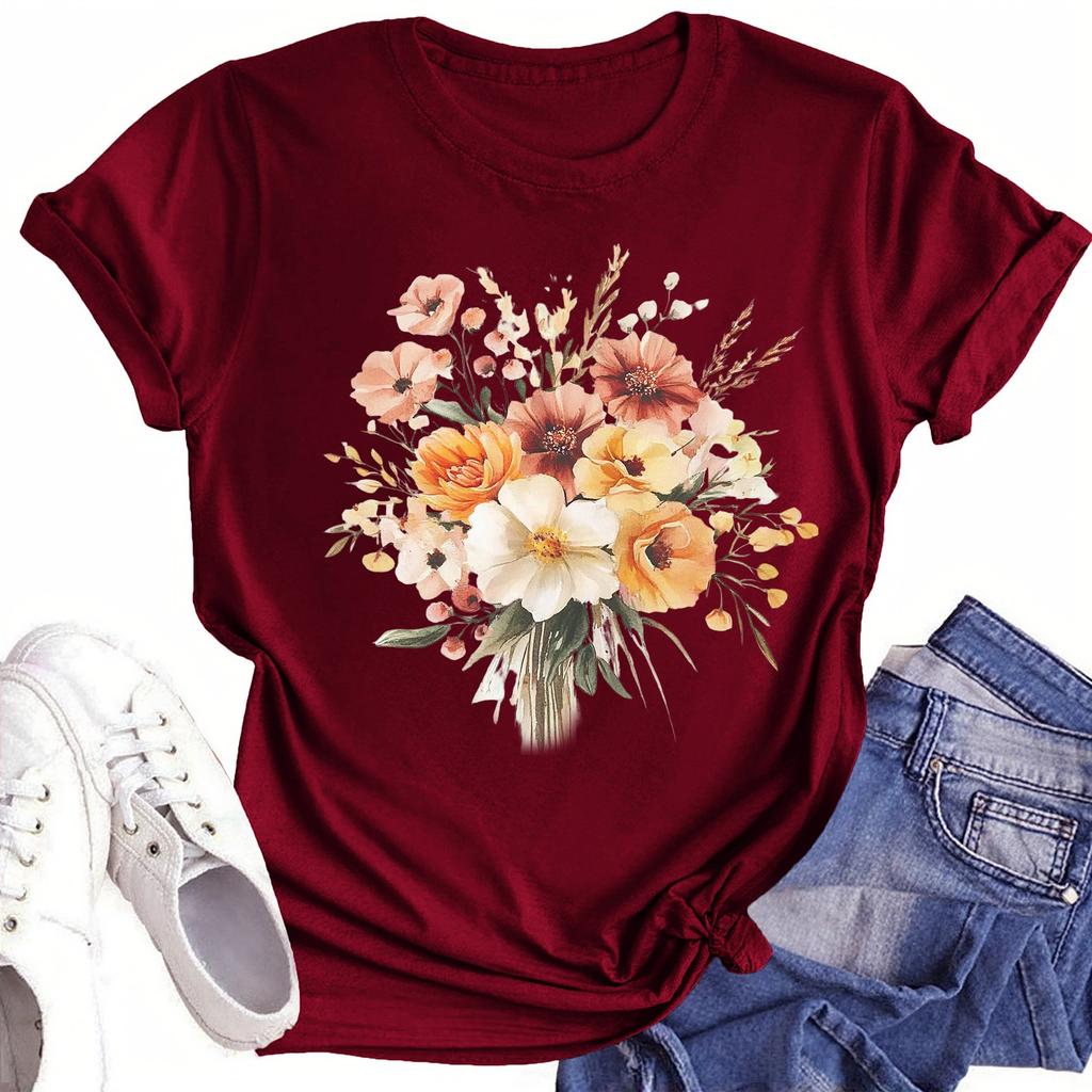 Toddler Girl Boy T-Shirts Kids Top Boys And Girls Printed Short Sleeved T-shirt 1-12Y