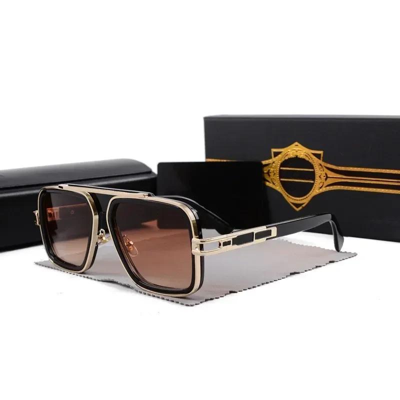Модные классические металлические квадратные градиентные солнцезащитные очки мужские женские винтажный дизайн бренда солнцезащитные очки Lunettes eil