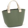 Сумка с двумя ручками 34911 [Kitamura] Y-1405 женская оливковая/слоновая кость [зеленая]