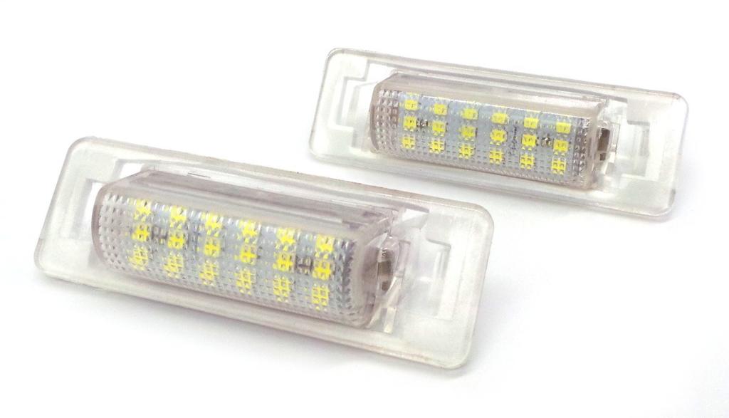 Светодиодные фонари подсветки номерного знака 2 шт., совместимые с Mercedes, 12 В, для бездорожья