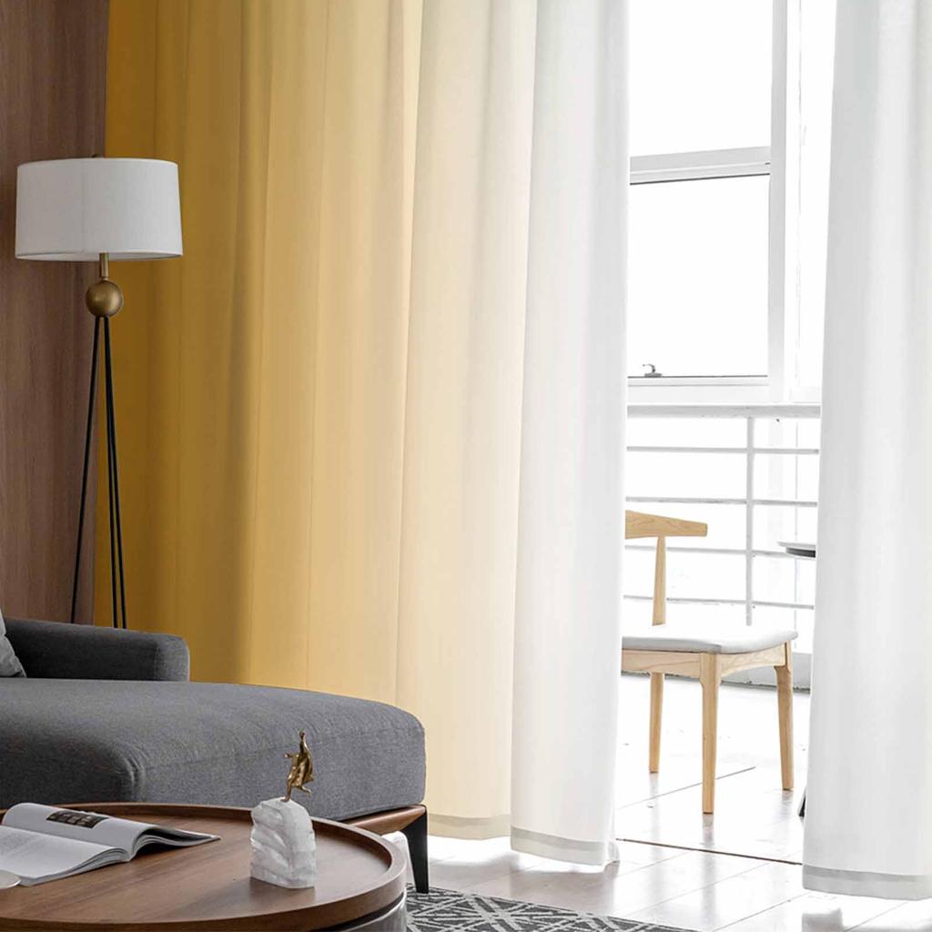 Оранжево-белые градиентные минималистичные оконные тюлевые шторы для гостиной, спальни, отеля, роскошное украшение, прозрачные шторы