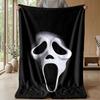 Soft Flannel Blanket Lightweight Cozy Bedroom Living Room CoverScream Ghostface