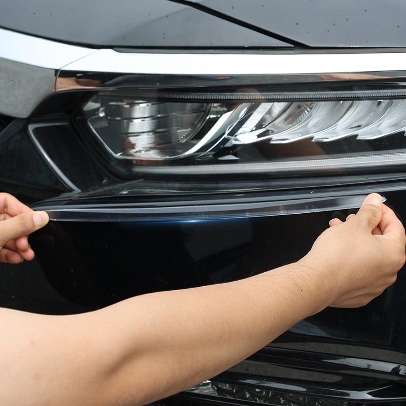 Расширенная полоса предотвращения столкновений автомобиля Универсальная прозрачная защитная наклейка на бампер двери автомобиля от царапин и столкновений