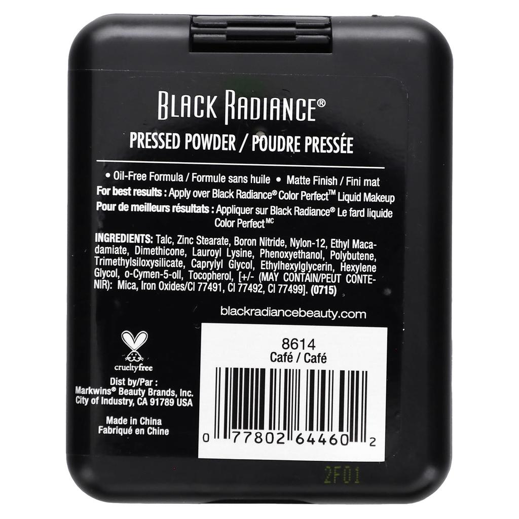 Black Radiance Прессованный порошок, 8614 Cafe, 0,28 унции (7,8 г)