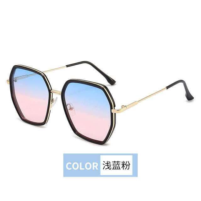Многоугольные женские солнцезащитные очки, новые солнцезащитные очки с градиентом, модные ретро-модные мужские и женские солнцезащитные очки для верховой езды, распродажа