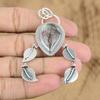 Natural Black Rutile Gemstone Jewelry 925 Sterling Silver Pendant For Girls