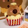 Capybara Cute Cartoon Buddha Popcorn Fries Plush Toy Girls Children Holiday Gift