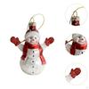 5x Рождественские подвесные украшения Декоративное украшение для вечеринки Поделка Снеговик Рождественский декор Подвеска
