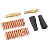 Комплект из 28 шт. для сварки MIG 0,035 дюйма, сварочные наконечники с флюсовым сердечником, безгазовые сопла, набор газовых диффузоров для Magnum 1