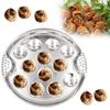 Escargot Plate 12-Holes Stainless Steel Snail Mushroom Escargot Baking Plate Dishes for Escargot