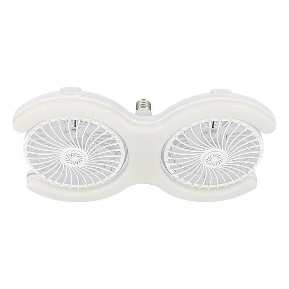 Remote Control Ceiling Fan Light Adjustable Angle Double Head Fan Light LED Fan Light Kitchen
