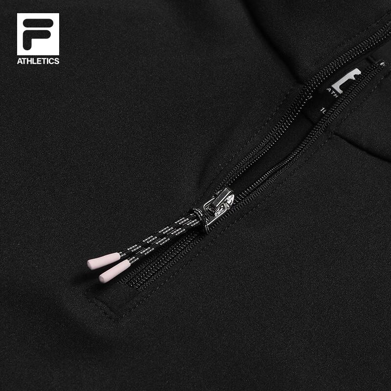 Fila Женский тренировочный топ с длинным рукавом и молнией на половину из флиса