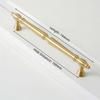 Brushed Antique Brass Cabinet Pulls Solid Brass Wardrobe Handles Furniture Handles  Kitchen Use