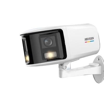 Hikvision 180° Панорамная Уличная Проводная Камера Наблюдения с Полноцветным Ночным Видением и Двусторонней Аудиосвязью