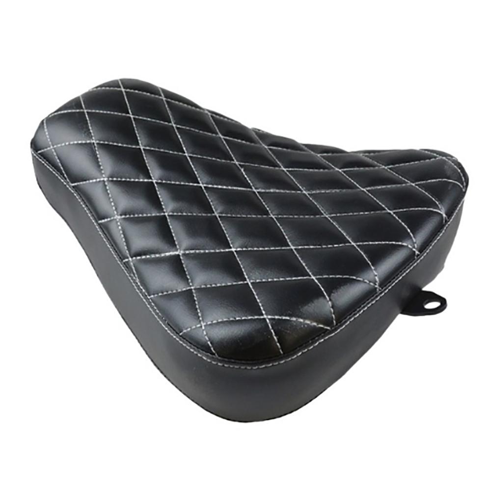 For Harley Sportster Forty Eight XL1200 883 72 48 Black Motorcycle Front Driver Leather Pillow Solo Seat Cushion