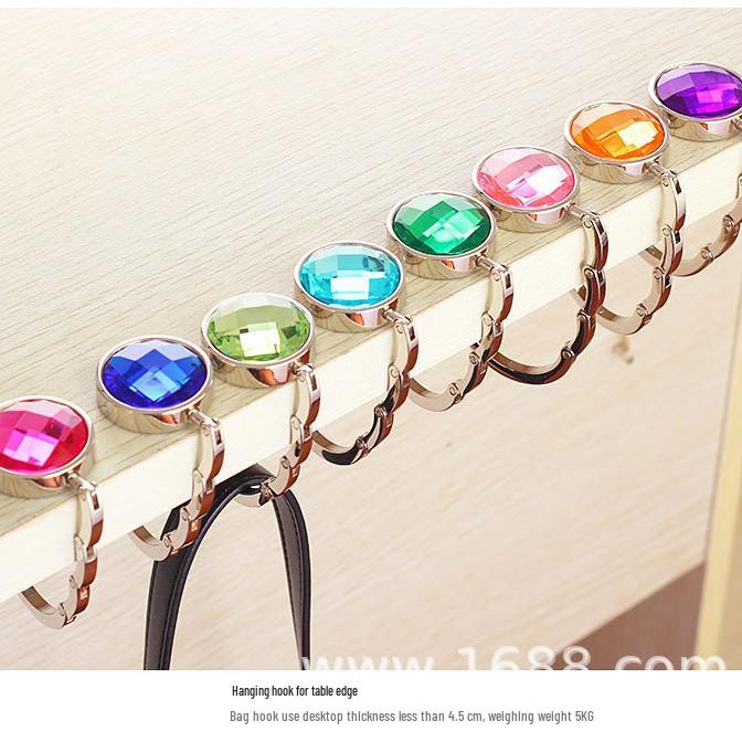 Портативный складной металлический настольный крючок для сумки