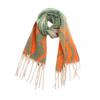 Female Shawl Autumn Winter Thick Scarf Tassel Gradient Wavy Scarf