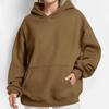 Womens Oversized Hooded Sweatshirt Long Sleeve Solid Color Casual Chic Top Winter