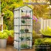 Небольшая коробка для выращивания растений в саду сумки для теплицы ясная пластиковая коробка 4/5 из ПВХ