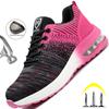 2023 Air Cushion Safety Shoes Men Women Sneakers Steel Toe Shoes Puncture-Proof Sport Work Shoes Construction Safety Boots