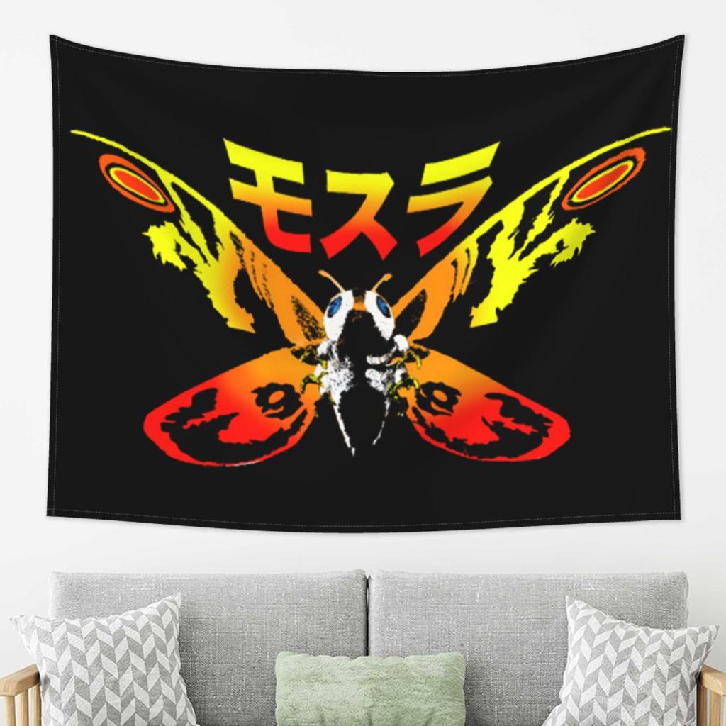 Mosura Mothra Exclusive Tapestry Wall Hanging Aesthetic Home Decoration Tapestries for Living Room Bedroom