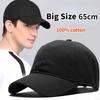 Big Size Hat for Men Man Large Head Baseball Cap Sold Color Soft Cotton Plus Sport Snapback Lady Large Sun Caps 56-60CM 61-63CM