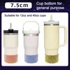 Diamond Glitter Silicone Boot for Cup 20-40oz Anti-Slip Sleeve for Water Bottles Stylish Protective Trapezoidal Cylinder Base Cover