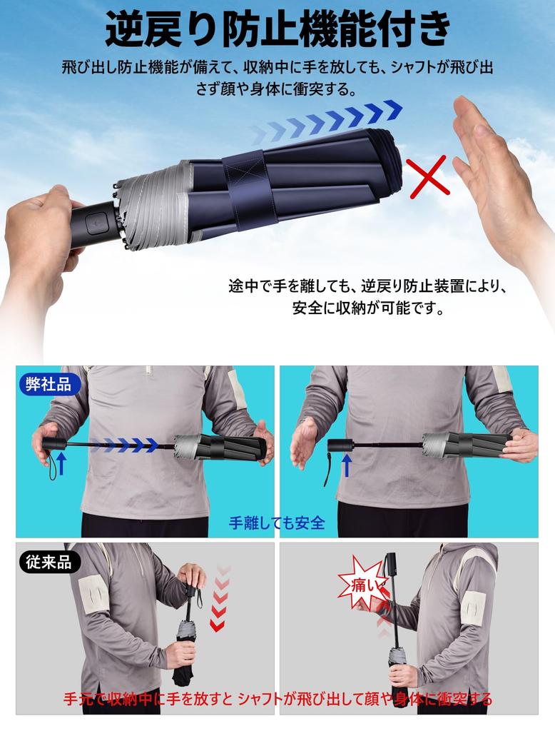 TAIKUU Folding Large Folding Strong Wind Folding Super Water Umbrella Case Included Memory Umbrella, Durable, Lightweight, Size, Umbrella, Sturdy,