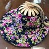 New Summer Outdoor Sports Beach Sun Shading Fashion Bamboo Fan Hat Foldable Bamboo Multifunctional Tourism Fan Hat Decoration
