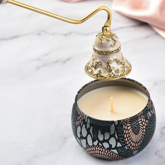Metal Candle Snuffer Long Handle Candle Wick Flame Extinguisher Putting Out Candle Extinguishing Tool Decorative Candle Accessory