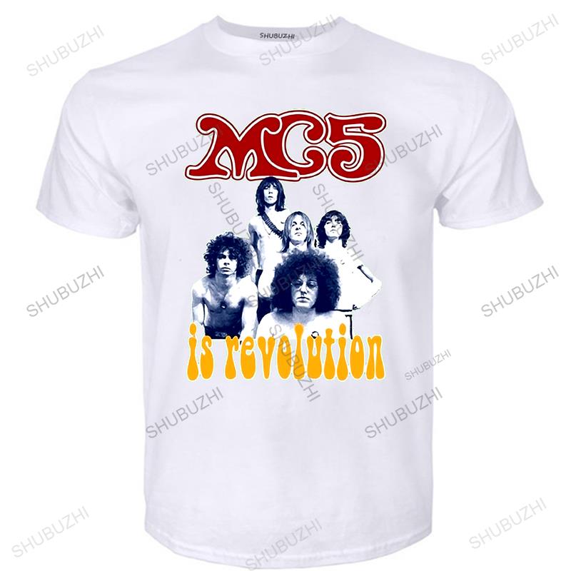 KAIXIAZ Мужская футболка Mc5 Футболка Футболки с рисунком Белая Революция Хлопковая футболка Мужская Летняя Мода короткий рукав Размер