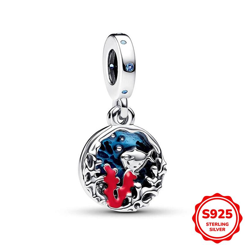 Оригинальные белые бусины-шармы в виде щенка, креветки-богомола и ленивца, подходят для браслета/ожерелья 3 мм для женщин, роскошный подарок для изготовления DIY-украшений