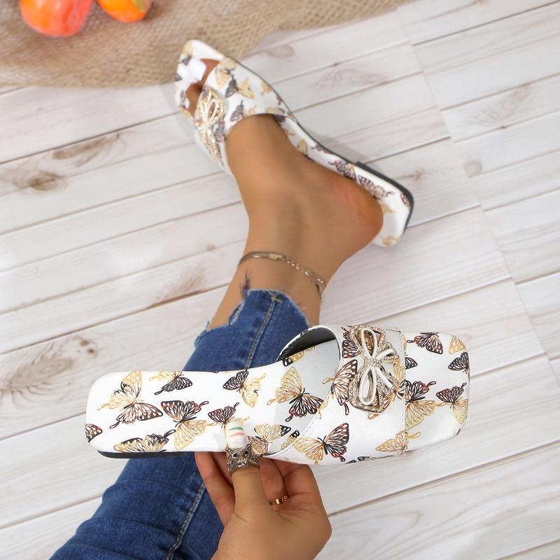 Fashion Sandals Summer Women's Slippers Fashion Bow Designer New Shoes 2024 Dresses Flat Shoes Women's Slippers