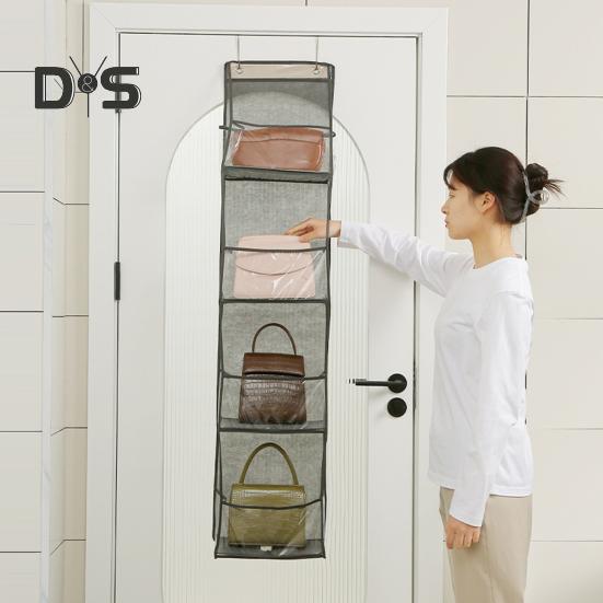 Подвесной органайзер для хранения вещей, прочный, выдерживающий большую нагрузку, с большой вместимостью, простой монтаж, многоцелевой держатель для хранения с металлическими крючками