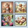 Набор для рисования по номерам на холсте DIY масляная живопись картина с изображением животных Декор для дома ~G