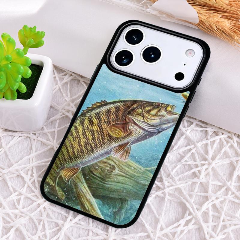 Carps Fish Fishing Phone Case for iPhone 17 Air 16 15 11 12 14 13 Pro Max Shockproof Cover