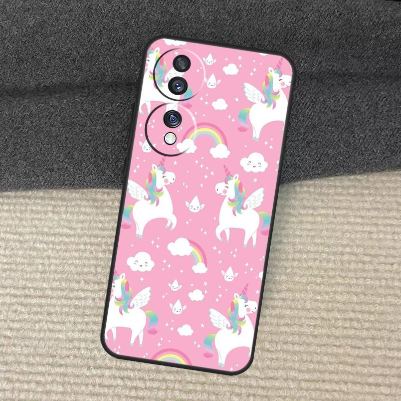 Pink Unicorn Rainbow Cute Case For Honor Magic 7 Lite 5 6 Honor 200 Pro X8b X9a X8a X8 X9 X9c X9b 50 70 90 Lite Cover