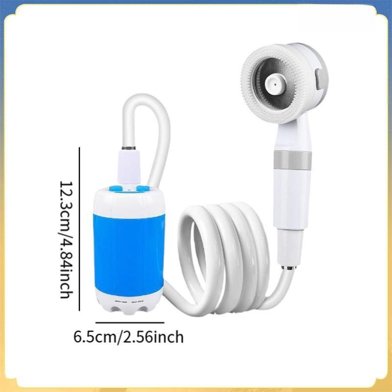 Портативный душ Дорожный душ Насос Многоцелевой Универсальный Компактный Набор для кемпингового душа Дорожный душ для купания Пеший туризм Инструмент для мытья