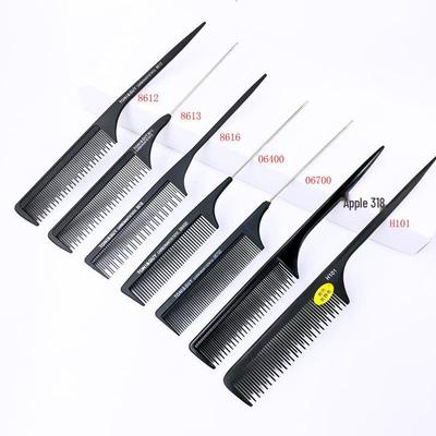 Антистатическая расческа с карбоновым хвостиком для начеса и укладки причесок