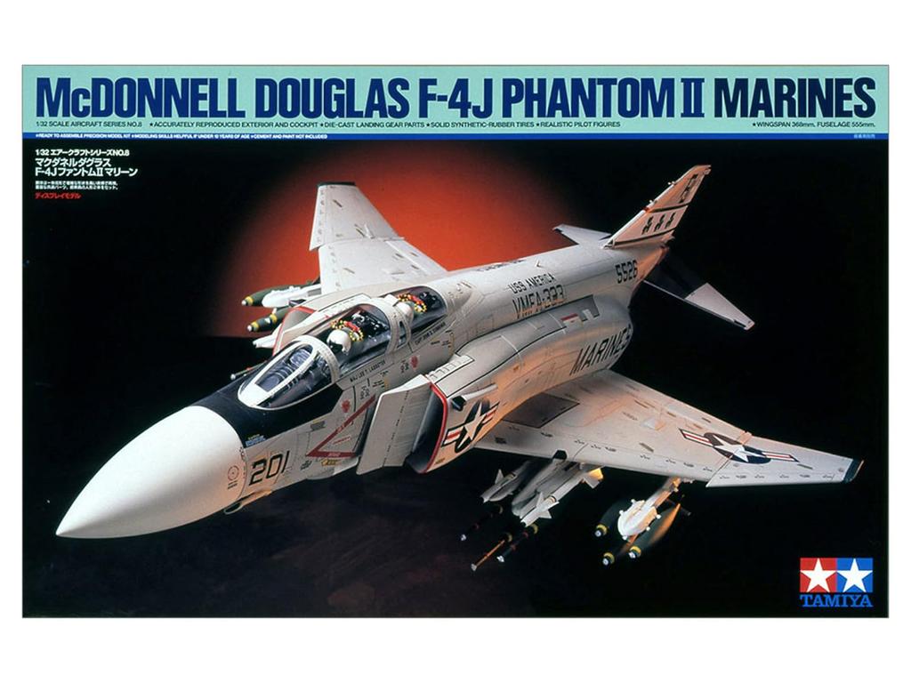Tamiya Aircraft Series US Navy McDonnell Douglas Phantom II Marine Пластиковая модель 60308 1/32 № 08 F-4J