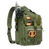 Bassdash FP07 4-Way Fishing Bag, Water-Resistant Tactical Backpack with Rod Holder and Breathable Back MOLLE Expansion