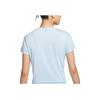 Nike Dri-Fit One Модная Удобная Универсальная Футболка с Круглым Вырезом и Коротким Рукавом Женские Топы Фиолетовый Синий Черный HJ1055-423